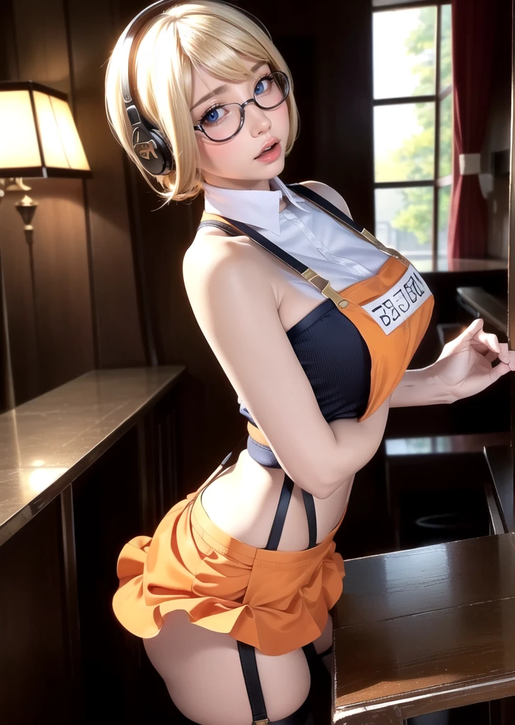 Blonde haired woman wearing bikini and headphones taking a photo, change, Jessica Black, Cosplay, Jessica Black face!!, Also, shikamimi, ashe from Overwatch, , mercy from Overwatch, mercy ( Overwatch ), Blonde Goddess, ayaka Cosplay, Bust Shot, anime girl Cosplay, Senna from League of Legends, as Overwatch character,　Semen Creampie, Ahegao, Lower Body　naked