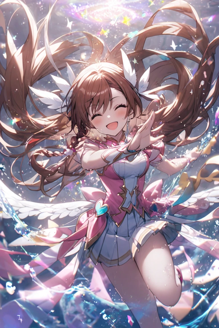 hightquality、masutepiece、Clean face、mekosji、invisible clothes、Opening legs、very transparent clothing、very transparent underwear、Open your legs、Open your legs on your back、Opening legs、Open your legs in an M shape、Chignon、A smile、plump thighs、Navel、Chest、Perforated lingerie