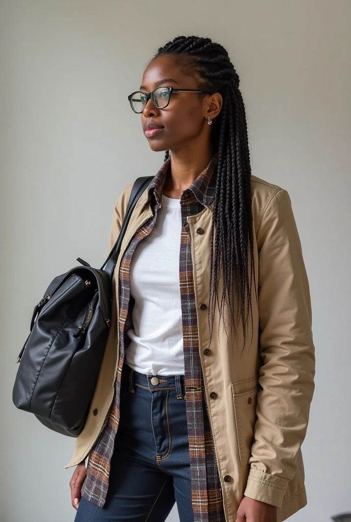 ((masterpiece)), ((best quality)), ((highres)), ((detailed background)), ((extremely detailed CG unity 8k wallpaper)), 1 girl standing straight, , Create a 4K realistic image of a 17 year old black nerd woman,
She has short black curly hair, shes a nerdy black teen , very curvy
Shes a black nerdy teen girl wearing glasses, jeans, sweater, and vest
Dork, pocket protector, taped glasses, suspendors, jeans, sweater, vest, pocket protector
Poindexter, geek, nerd, fat, dork, dweeb, loser
Massive butt
Facing camera,
Very young and thin, no weight, skin and bones
Teen, tall, thin, extremely thin, young , nerd, dork, glasses
Black skin, teen, , young, very young