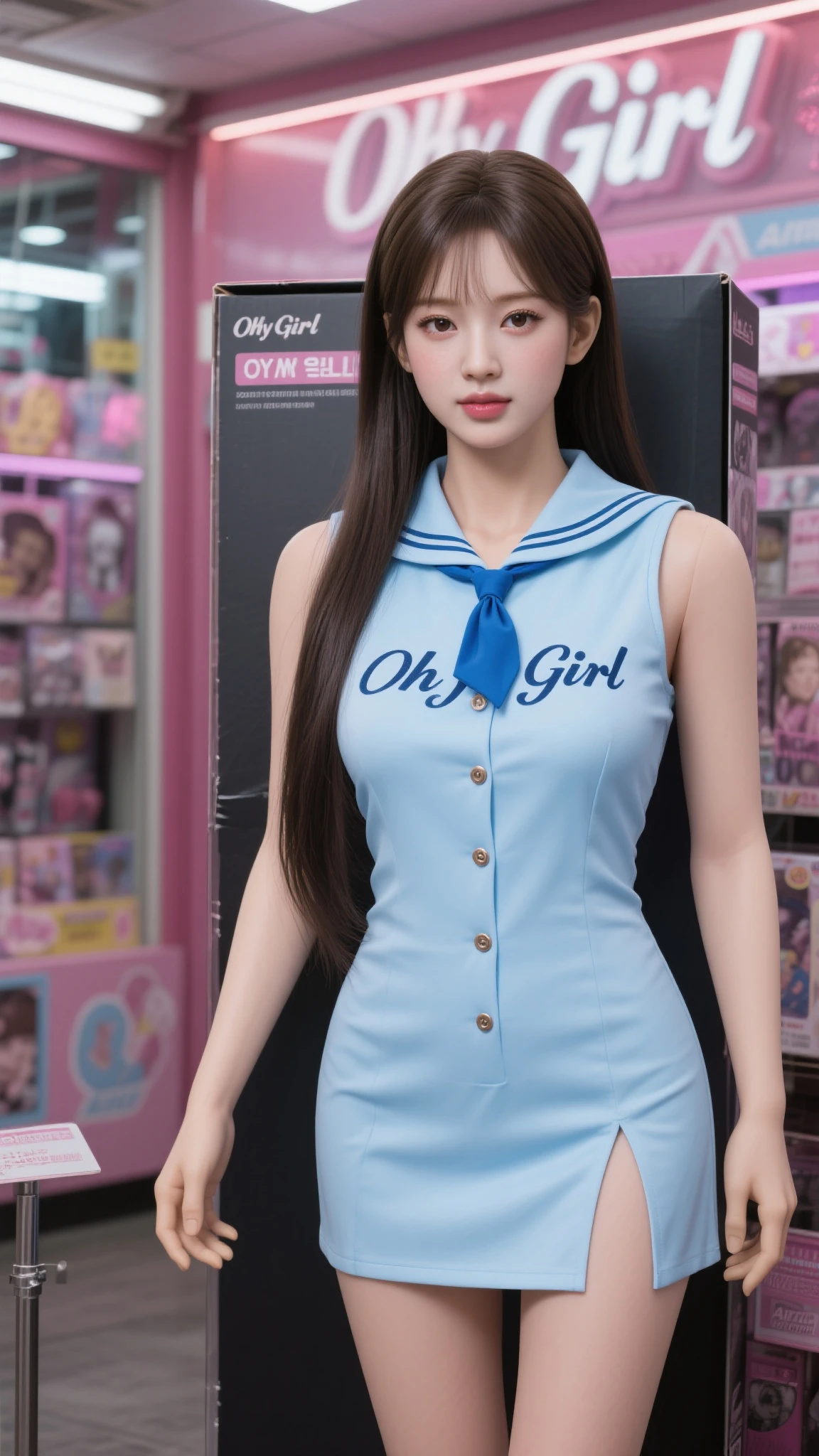 (masterpiece, best quality:1.2), Barbie doll，Thin waist, thick hips, （（（The eyes are delicate）））Take sexy photos, （（Sailor Suit，Short skirt））Socks，Large Breasts，（8K）（HD）