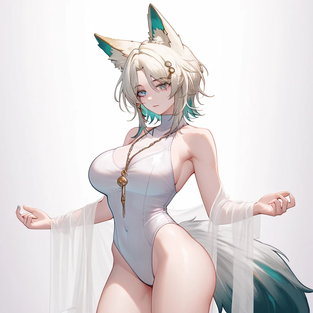 Reshiram, anthropology,Wear a white bikini, Bust 87, Waist 57, Thigh 86, Giantess, A little bit of everything
