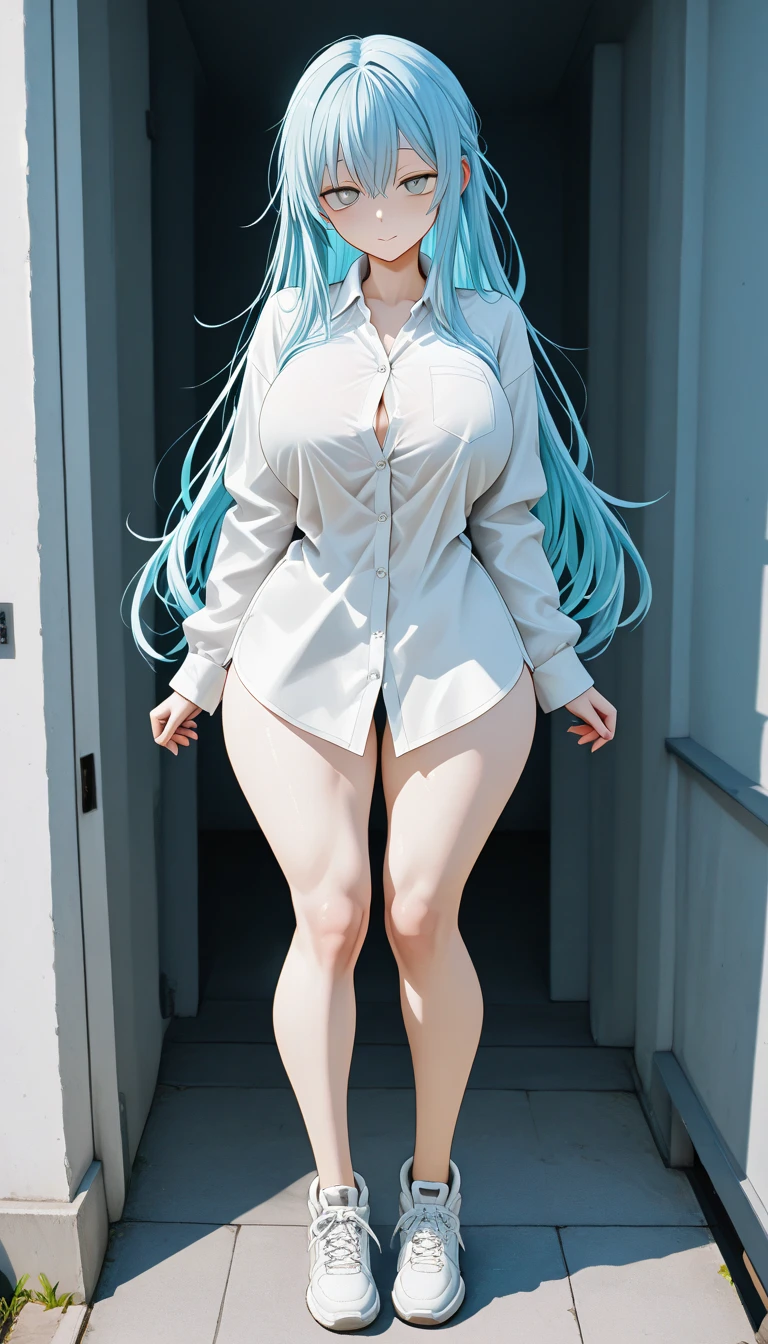 anime girl with glasses and long hair in front of a colorful background, anime visual of a cute girl, anime style. 8k, pin on anime, anime vibes, anime style 4 k, anime moe artstyle, anime aesthetic, anime girl desktop background, anime visuals, anime girl with teal hair, ethereal anime, anime girl with long hair, beautiful anime portrait , huge breast, wearing a white shirt, see through shirt , full body , masterpiece , huge breasts , visible --auto --s2