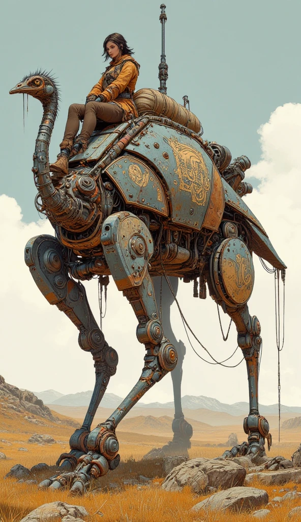 <lora:Reel_mechanical_parts_v_1_3:1> realmech, mechanical parts, alluring succubus, ethereal beauty, perched on a cloud, (fantasy illustration:1.3), enchanting gaze, delicate wings, otherworldly charm, mystical sky, moonlit night, soft colors, (detailed cloudscape), (high-resolution:1.2) animal ears, android, joints, dynamic pose, dynamic view