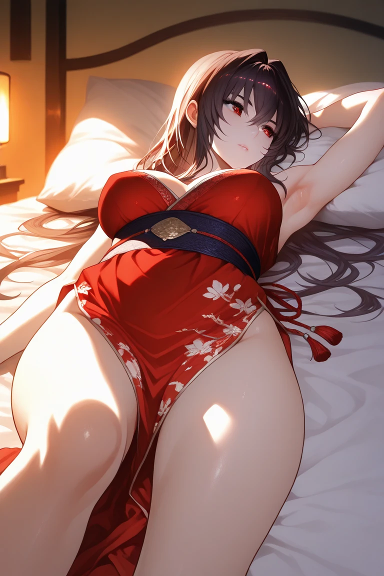 8K, Highest quality, Masterpiece: 1.2), Super detailed, 1 girl, Cute, Independent, Beautiful detail Sky, Detailed Cafe, Night, Sit, Date, (Red nose), Sweet smile, (Smile: 1.15), (Shut Down top) small breasts, beautiful detail eyes, (collar shirt: 1.1), black dress, black transparent stockings, night, wet, business dress, rain, long hair, flowing hair, Nova frog style, half-naked, cat,
