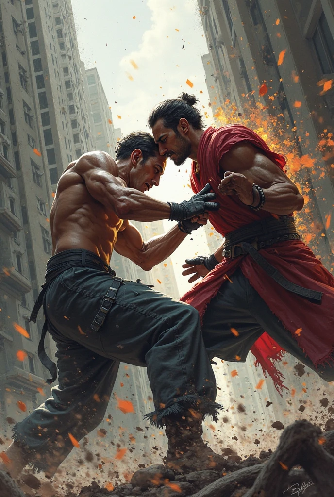 Train fight