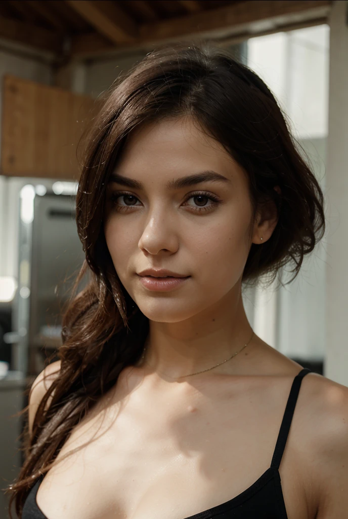 Cute beautiful sexy European light-green-eyed brunette, 22 years old,
girl in black silk lingerie, stylish black silk lingerie, full body view, black silk lingerie, elegant lingerie, castle, romantic setting, full body view,
innocent face, face-length 1.3 times the face-width, almond-shaped eyes, squared face-shape, high cheekbones, naturally wavy hair, light-green eyes, high-res, masterpiece, best quality, intricate details, very detailed, sharp focus, detailed skin, realistic skin texture, texture, detailed eyes, professional, 4k, charming smile, shot with Canon, depth of field, Kodak Vision color, perfectly fitting body, extremely detailed, photo_\( ultra\), photorealistic, realistic, post processing, maximum details, roughness, real life, ultrarealistic, photorealism, photography, 8k UHD, photography
