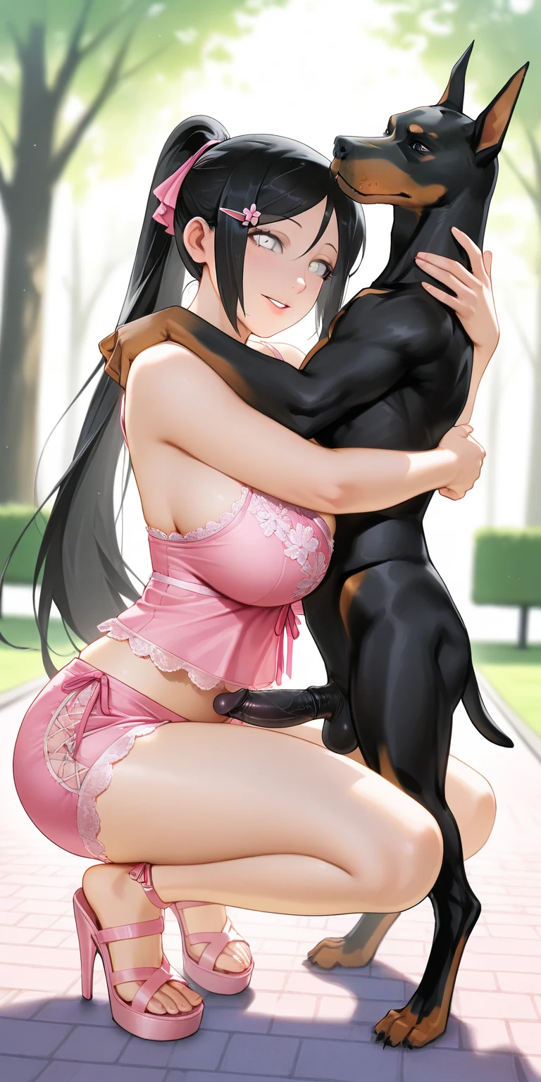 One Girl、Human Girl、Black Hair、Long Hair、kimono、白いkimono、Scarlet Hakama、破れたkimono、bestiality、On all fours、Animal rabbit、A lot of rabbits、Huge rabbit dick、Huge rabbit penis、A lot of rabbitsとセックス、Sex with a giant rabbit、2-hole penetration、Intense sex、A penis as big as your arm、A dick as big as your arm、(Huge penis:1.6)、It's in the girl's pussy、The girl's belly is swollen with cock、A lot of semen、Girl's Ahegao Face、indoor、Inside the theater、On the big stage、(freak show)、A large number of spectators、A large number of people々、The masses々Being seen by、A large number of people々is being watched from the audience.、