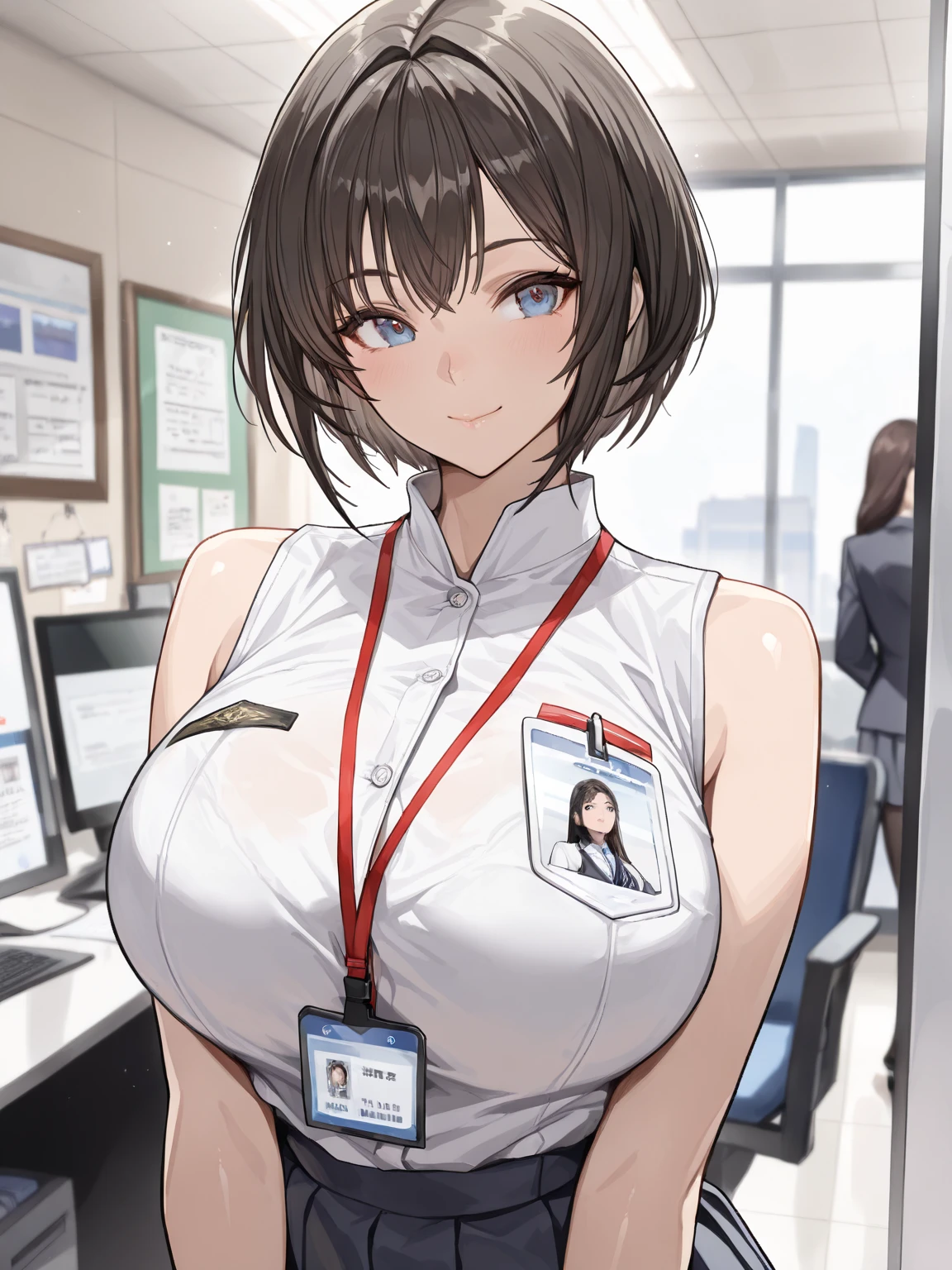 hospitals、doctor、、、nurse , asian beauty,[big and full breasts] , nurse,name tag,White nurse , 　