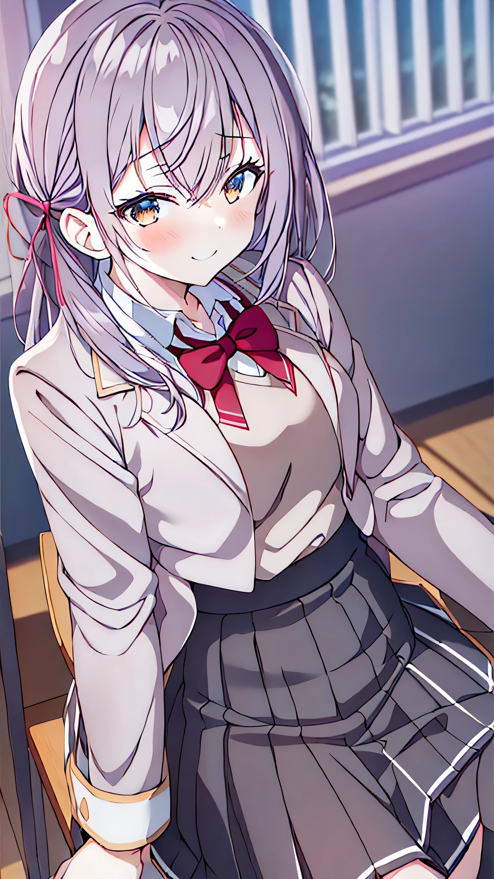 1 girl, underwear, skirt, downstairs, underwear, Chest, classroom, shirt, bow, lExistenceg_hair, White_, skirt_lift, Existence室内, Smile, Open_Outfit, bowtie, Umbilical cord, Watching_Existence_受众, Outfit_lift, White_shirt, table, school_, Blush, school_table, bangs, brown _hair, pleExistenceed_skirt, Blackboard, No_OK, Open_leg, brown _Eyes, jacket, red_bow, Open_shirt, lifted_undergone_own, closure_Mouth, red_bowtie, collared_shirt, lExistenceg_sleeve, Side lock, medium_Chest, Dutch_Angle, skirt_shirt, Sitting, leave_Shoulder, 大leg, Open_jacket, abdomen, Existence_table, Set, flash, chair, Black_skirt,