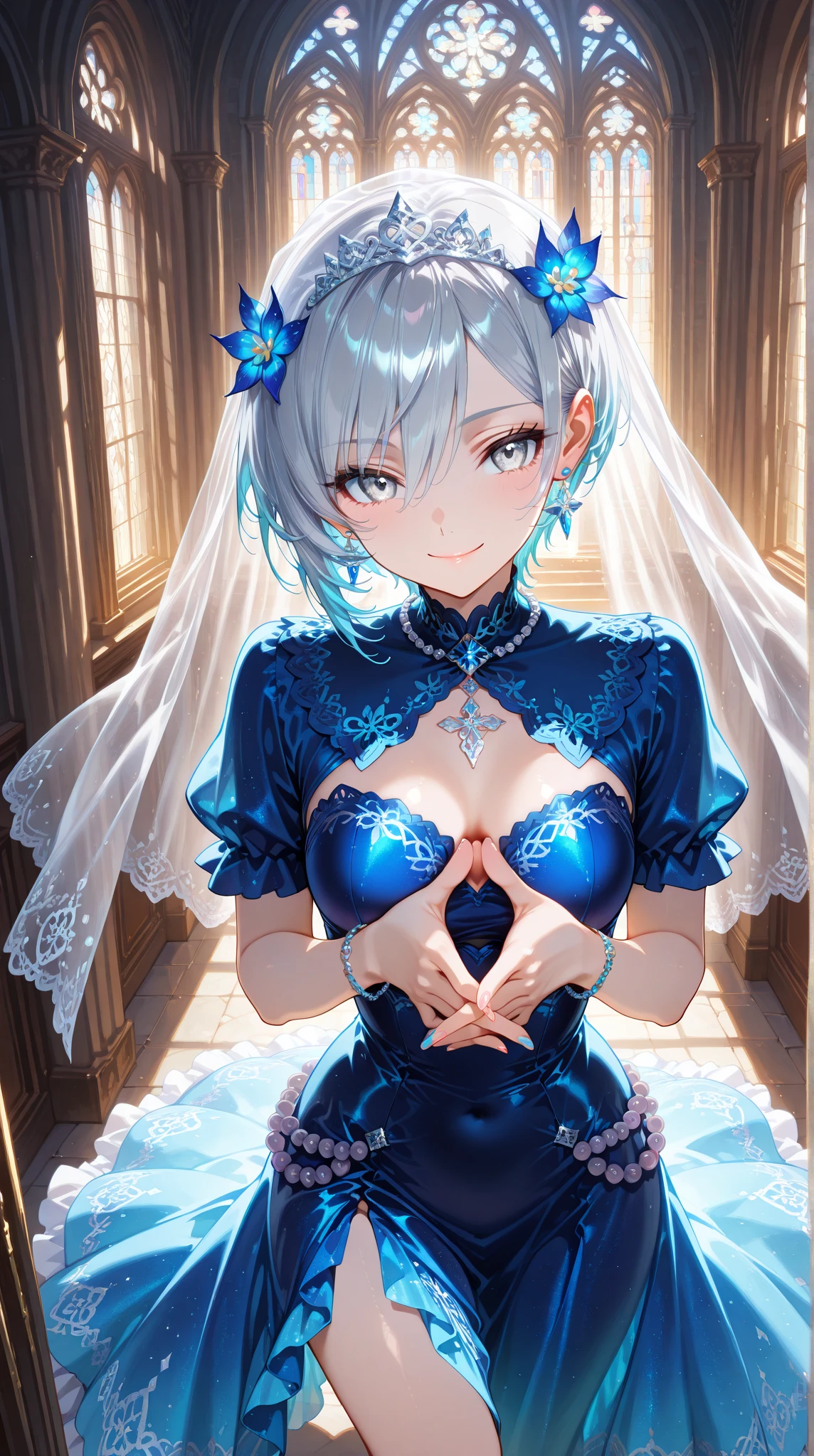 (Moon-inspired dress)), ((skirt)), ((pantyhose)), ((Shiny Costumes)), skindentation, skinny, solo, 1 woman, Masterpiece, highest quality, highest quality, 16K, incredibly absurd, highly detailed, 2.5D, ai-generated, delicate and dynamic, very delicate facial expressions, delicate eye depiction, erotic, only sexy woman, ((A cute and kind face)), healthy figure, ((25-year-old woman)), 160cm tall, medium firm swaying bust, , blush, Sweat,Embarrassed,sexy, ((thin thighs)), (camel toe:0.7), (visible nipples:0.3), (Erect nipples,:0.7), shiny and lustrous, facing straight at viewer, (((in heat))), ((Oily_skin)),, ((dutch angle)), ((erotic pose)), , (((A woman making a confession under the moonlight))), ((sit)),