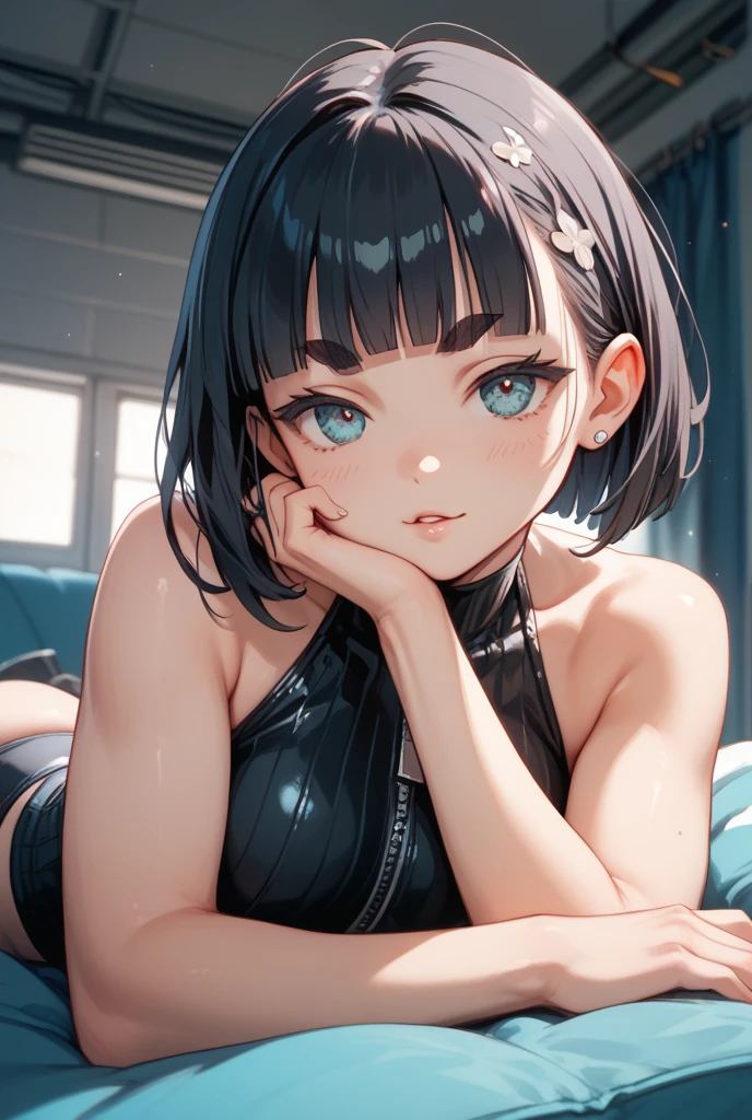 (table top: 1.3), (maximum resolution: 1.2), (Ultra HDTV: 1.2), cinematic light, Ultra HDTV, (fine eyes and skin), (detailed facial features), nffsw, 8K resolution, sharp focus: 1.2, perfect style, beautiful face, perfect body, Accurate, anatomically correct, Highly detailed face and skin texture, fine eyes, dark blue eyes, double eyelid, thin eyebrows, glitter eyeliner: 1.2, natural cheeks, Glossy skin, Fair skin: 1.2, small shiny necklace and earrings, (glossy lips: 1.4), break,highest quality、All limbs、full finger、Slender beauty、straight hair、short bob hair、、((I'm wearing thigh boots)),((Wearing clothes that expose the chest)),sweating、((Half squatting))、wet texture、beautiful big breasts、prison、prison、(((sexual torture)))、bondage、((tied up with a rope、hands hanging from the ceiling、get caught))、((((vibrator))))、((((女性の股間にvibratorが固定されている))))、(((Rotors are attached to both chests)))、a painful face、blush、(Are crying:1.5)、((gasp、wheezing))、Cramp、((The floor is wet with urine)),((The mouth is blocked by a ball gag))、nsfw