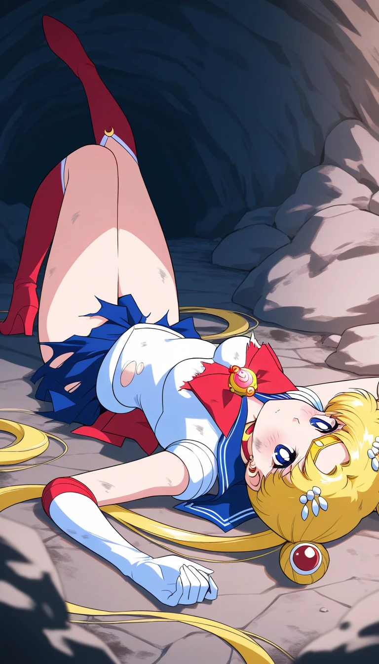 (masterpiece, best quality), beautiful girl, Sailor Moon, best quality, 1girl, pussy, solo, ((anus)), lying, ass, spread legs, on back, legs up,