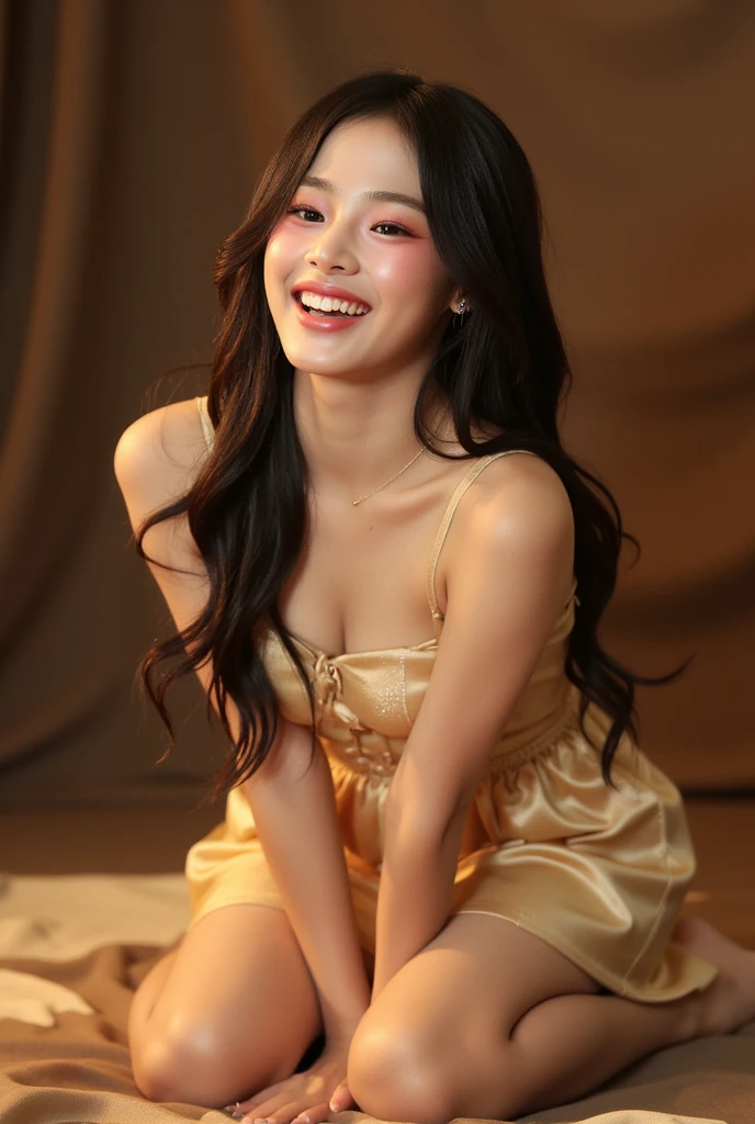 1girl,masterpiece,best quality,beautiful,extremely detailed CG unity 8k wallpaper, wearing intricate strapless shirt and yellow long skirt,