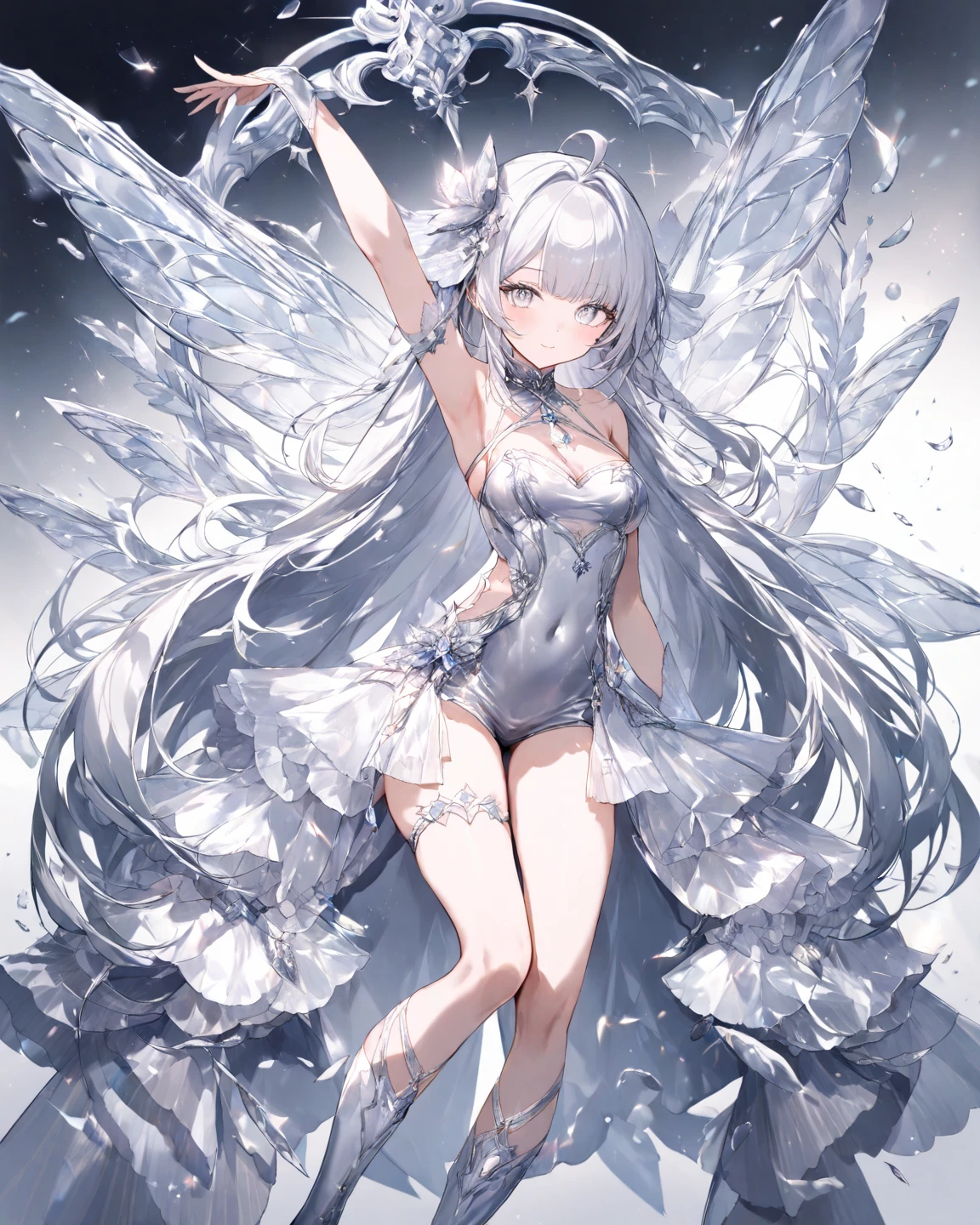 An extremely attractive woman, perfect big eyes, thick lips, white hair, short bob hair, long sideburns, low-cut small breasts, thick muscle body, thick ass, full body, short white and translucent clothes, (((walking on the pure waters of a mythical ocean))), lots of dark blue and navy blue, {extremely detailed 16k CG unit wallpaper}, expansive landscape photography, (a low view with focus on character and setting), (wide view wide field), (low angle shot), (high light: 1.3), (low light: 1.5), (warm light source: 1.3), complex details, (iridescent colors: 1.5), (bright lighting), (atmospheric lighting), Dreamy, unique,
