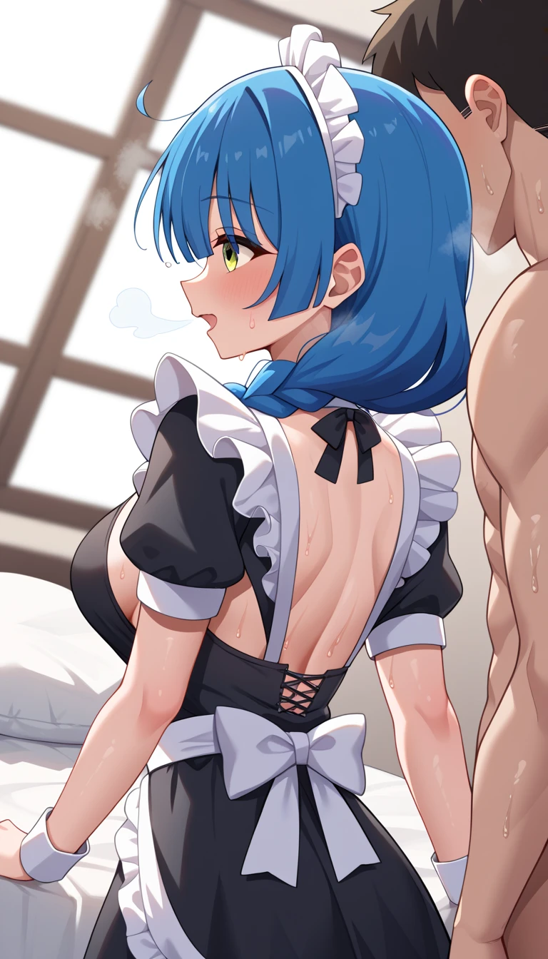 NSFW,masterpiece,Highest quality,High resolution,Super detailed,Sinon\(Sword Art Online\),(Sexy maid outfit),Off the shoulder,Micro Mini Skirt,Headdress,Fishnet tights, hair ornaments, Hair Clip,Ahegao,Embarrassed,expectant face,(A sultry expression),sexual excitement,blush,nervous,Coffee shop,old-fashioned room,storehouse,Storage room,(Bad Men),(sexual harassment),(Body touch),(Molester),(Having sex),(Squirting)