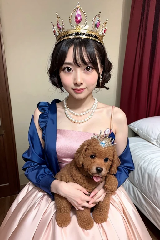 Magazine cover(masterpiece, best quality:1.2),Little Woman，shy（（（The eyes are delicate）））（（Black Diamond Evening Dress）），rain（8K）（HD）
