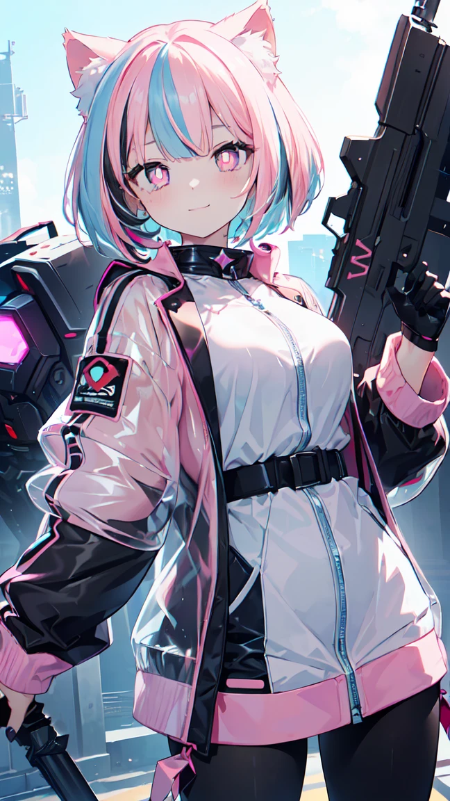 1girl in, bodysuit space suit, tight-fitting suit,white mechanical bodysuit,Cyberpunk Suit,angry, Full face blush, Dress Lift, NSFW, silver mechanical panties, garter strap,, 细致背景, masterpiece, top-quality,