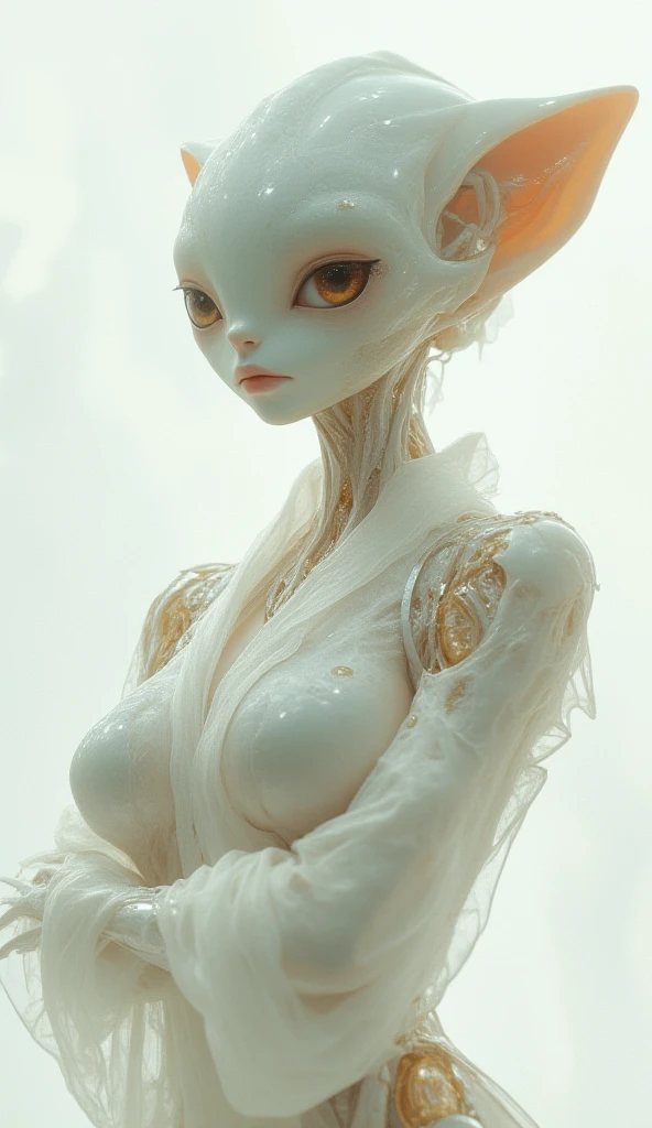 (A portrait of one beautiful and obscene female alien who is a young teenager:1.4), ((There is a female genital-like organ in the middle of her forehead:1.8)), (realistic face:1.2), (Numerous award-winning masterpieces, with incredible detail, textures and maximum detail), artistic photography, midnight aura, unreal engine 5, Ultra Sharp Focus, art by Amano Yoshitaka, ArtGerm, Roisch, intricate artwork, ultra realistic realism, high resolution, High freshness, drawing faithfully, official art, Unity 8K Wall paper, ultra detailed artistic photography, dream-like, Creation of fantasy, dream Snail, (biopunk nautilus:1.3),Thrilling color schemes, seductively smiling, Amazing mutation, well-proportioned body, goddess of the deep sea, fractal, Geometric pattern, impossible figures, (translucent white tentacles with luminescent organs:1.4), subtle emerald green accents, (smiling seductively:1.3),(She has the most beautiful face in the history of the universe:1.5), Penelope Cruz, (she is looking down at viewers with glowing iridescent eyes with no pupils:1.3), an evil gaze that seduces, cinematic lighting, (Vampire-like long canine teeth can be glimpsed through the gap between the cute lips:1.3), in the hall of the palace, Sweet breath is exhaling from beautiful lips, ecstatic expression