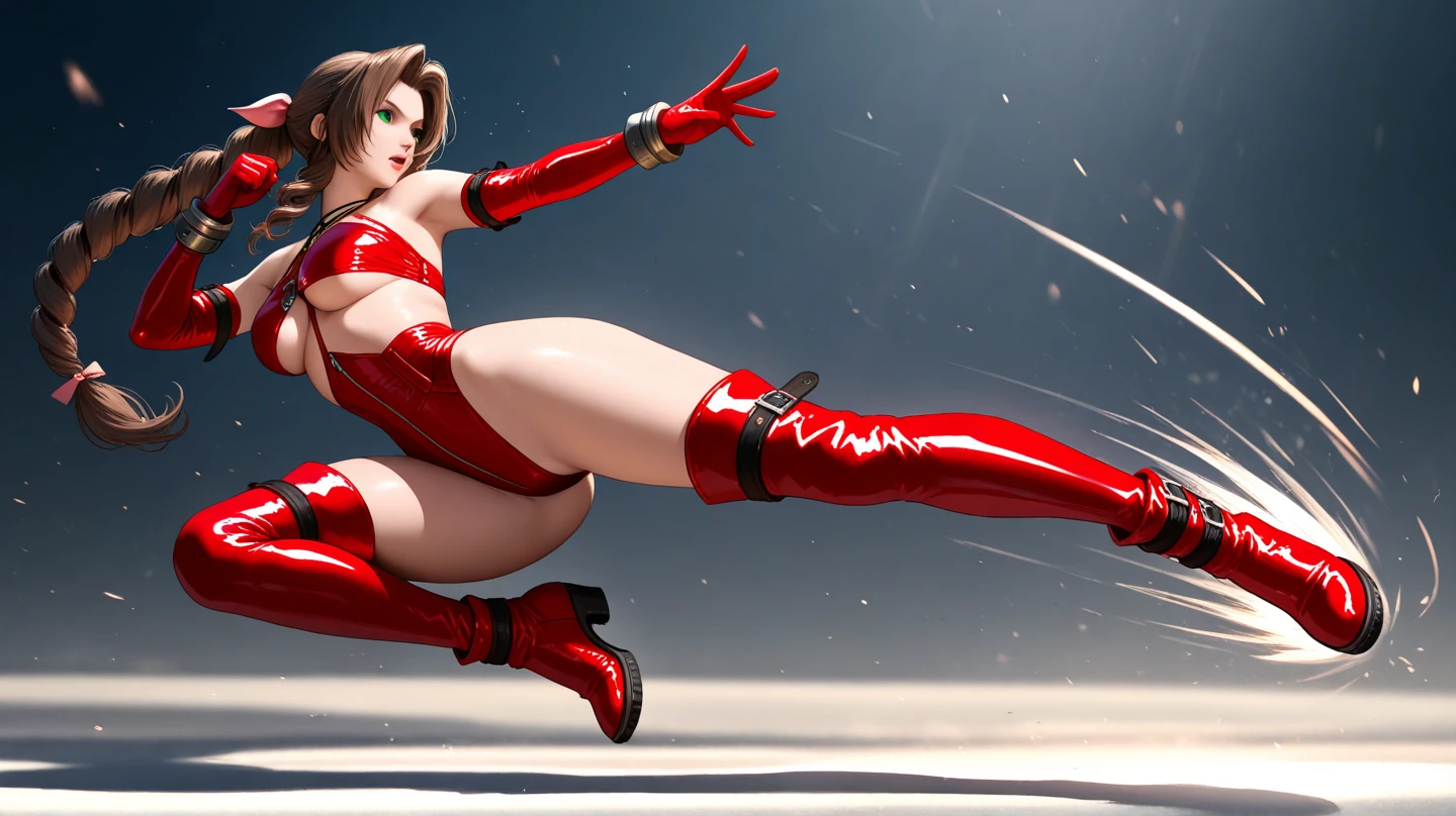 Completely , leaning over, Climastacy, no clothes, masterpiece, very short pigtails,brown hair, Hair tie with two big red clothespins, mature, Fembot, android, joint seam, blue eyes, full body figure, Height: 160cm, flushed cheeks, 2020s anime picture, ball joint, missionary angle, joy, A big smile, jump A beautiful robot with short brown hair in two short pigtails held up by two large red clothespins. 25 years old 2020s anime picture blue eyes Uplifting, No NSFW, whole body, spread legs, Brow
