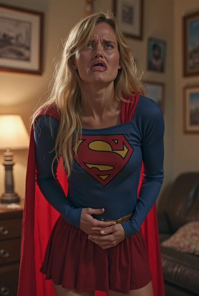 (best quality,4k,highres,masterpiece:1.2),ultra-detailed,realistic,portraits,vivid colors,dramatic lighting,Supergirl,annoyed,tattered uniform,ragged uniform,smoking crater,offended,shocked,alien robot gorilla,rocket (full body shot, show her entire body, head to toe) Please make sure your output is separated by commas.","Separated。The following is an example for reference: ``` (best quality,4k,highres,masterpiece:1.2),ultra-detailed,realistic,portraits,vivid colors,dramatic lighting,Supergirl,annoyed,tattered uniform,ragged uniform,smoking crater,offended,shocked,alien robot gorilla,rocket (full body shot, show her entire body, head to toe)