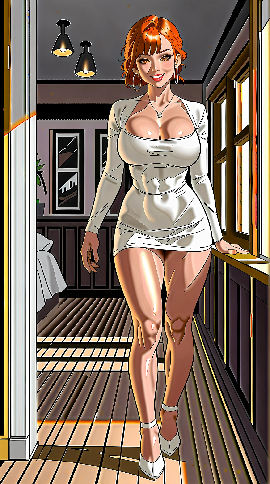 2heads,NSFW,naked,crop top:1, high quality,4k, full body,large size breasts,