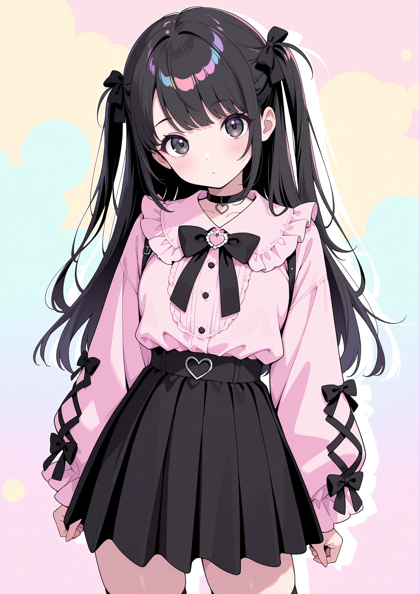 a cute bunny girl smiling, nylons, pumps