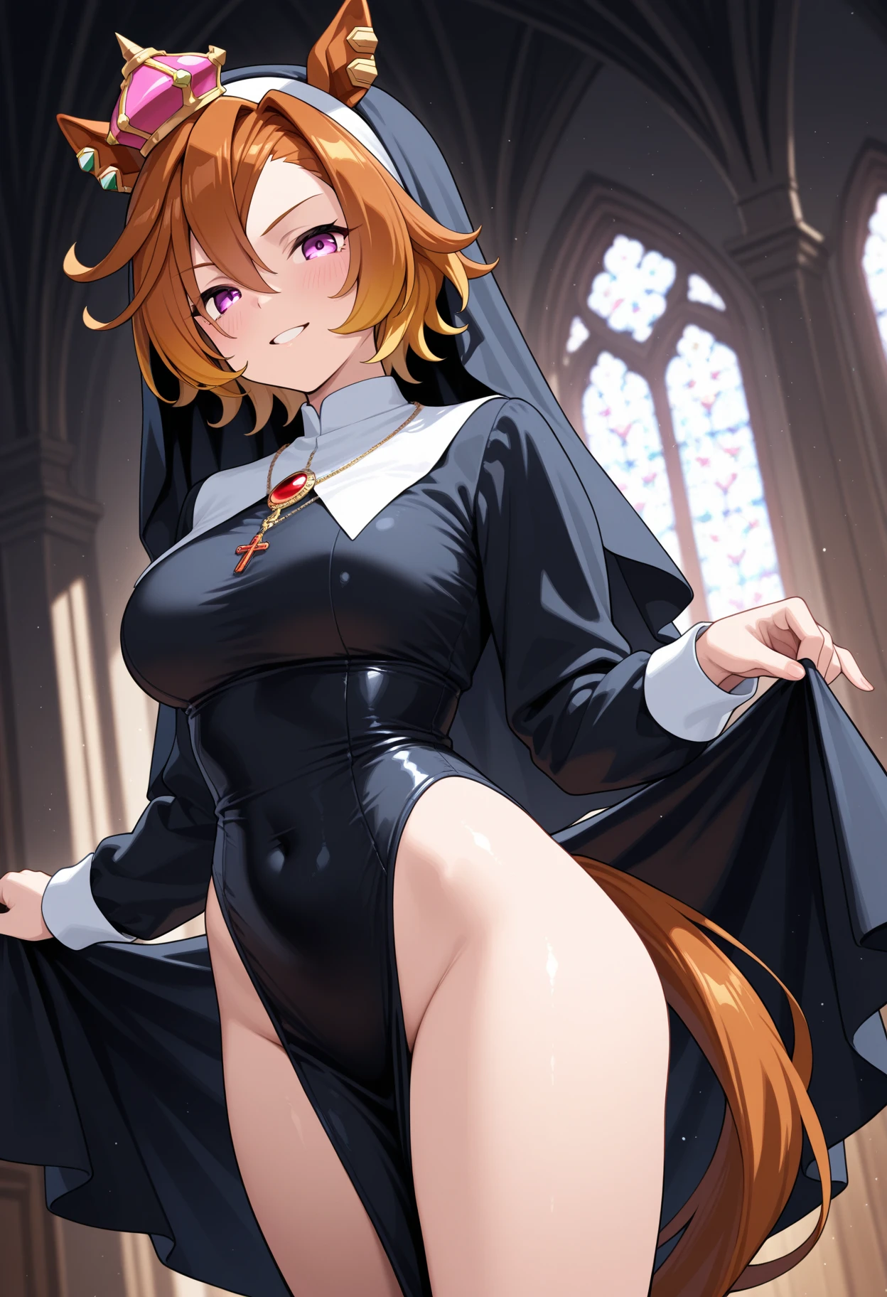score_9, score_8_up, score_7_up, score_6_up, score_5_up, score_4_up, (source_anime), konosuba, 1futa, 1girl, ((megumin)), ((aqua)),Sweaty, Slim waist, small breast, massive breast, sagging breast, thick thighs, puffy nipples, (futa on female), Very embarrassed, size difference, fat pussy, forced, rape, cowgirl, pussy sex