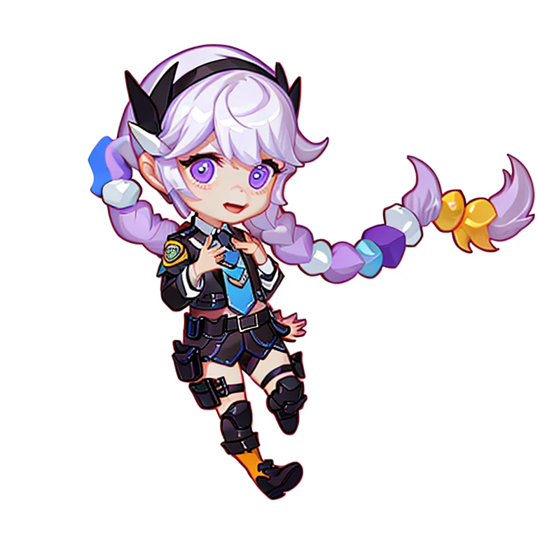 1girl,nilou \(genshin impact\), chibi,full body,dancing, white background, happy, shiny skin, (detail skin:1.2), realistic skin texture, best lighting, sparkle, mecha armor, dramatic lighting, dynamic pose, (greek temple background:1.1), (night:1.2), (night sky), cosmos, milky way, golden armor, (cleavage), Phoenix_Ikki, (big breast), (helmet:1.2), tanned skin, black hair, (silver chest guard:1.3), (helmet), blue shirt, volcano, lava, serious face