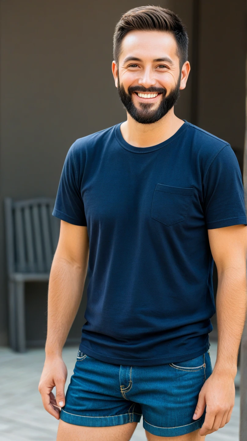 A sexy and handsome indian man,with gorgeous face and beautifull eyes, he has stylish black hair,  wearing a casual shirt,  and inner wear,  homoerotic, nsfw,masterpiece, intimidating expression , public place ,penis