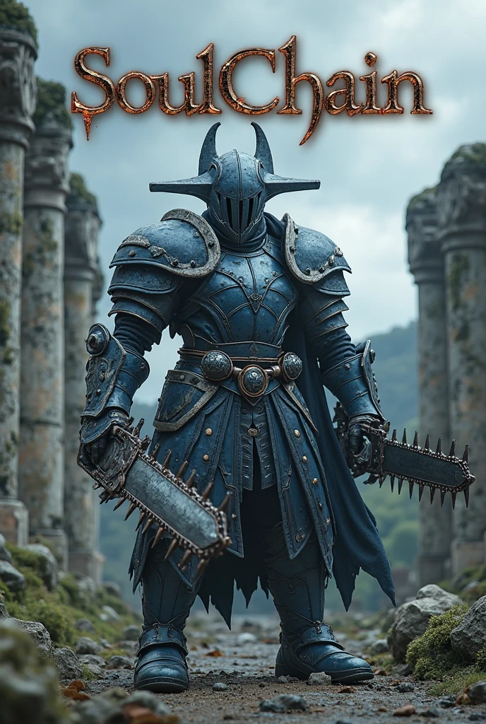photo of intimidating (NeonMutation GrimKnights:1) Future Cyber Centurion standing, style by MushroomLove