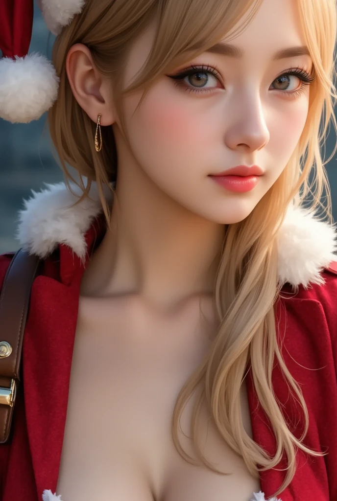 (UHD, retina, masterpiece, accurate, anatomically correct, textured skin, super detail, high details, high quality, best quality, high res, 1080P, HD, 4K, 8k, 16k), (beautiful detailed eyes, beautiful detailed lips, extremely detailed eyes and face), (soft lighting:1.5), physically-based rendering, vivid colors, (large breasts:1.5), (portrait, shiny hair, shiny skin, blush), (bokeh), eye reflection, bikini, fur coat, fur hat, blonde hair, profile,