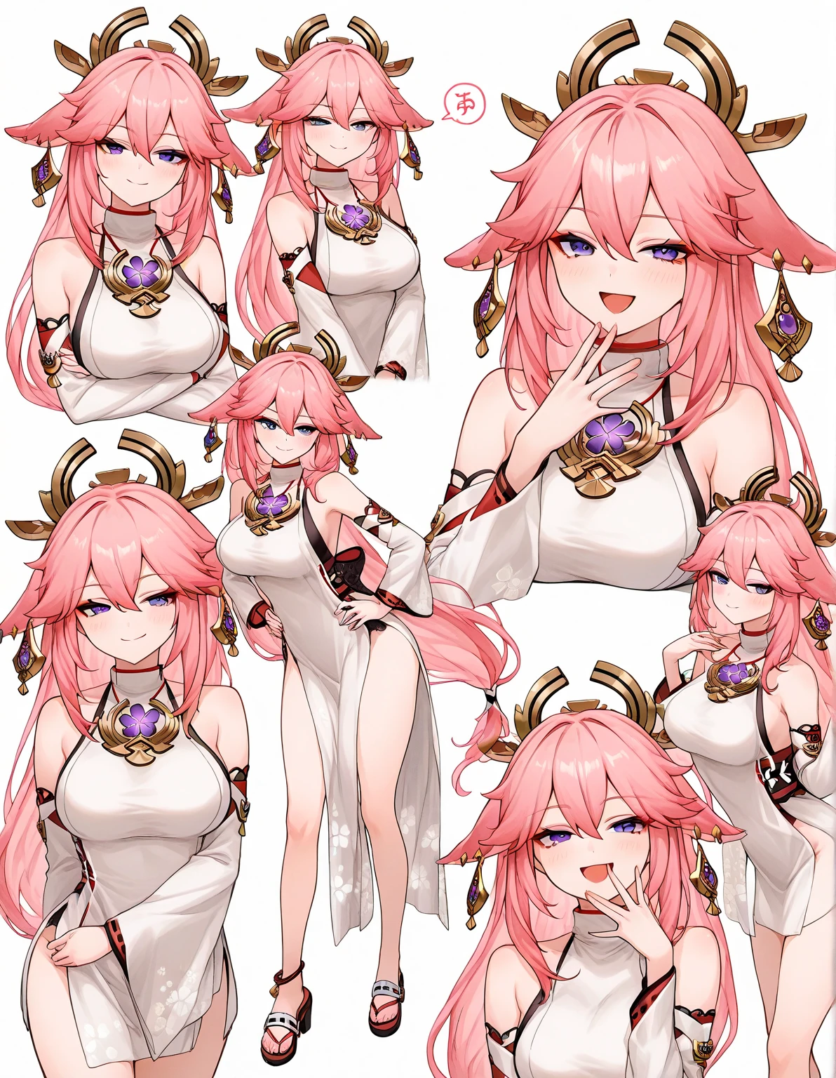 score_9,score_8_up,score_7_up,<lora:yae_miko_pony:1>,bachong, solo, 1girl, , looking_at_viewer, parted_lips, white_background, commentary_request, chinese_commentary, highres, looking_to_the_side, smile, from_side, black_bra, hand_up