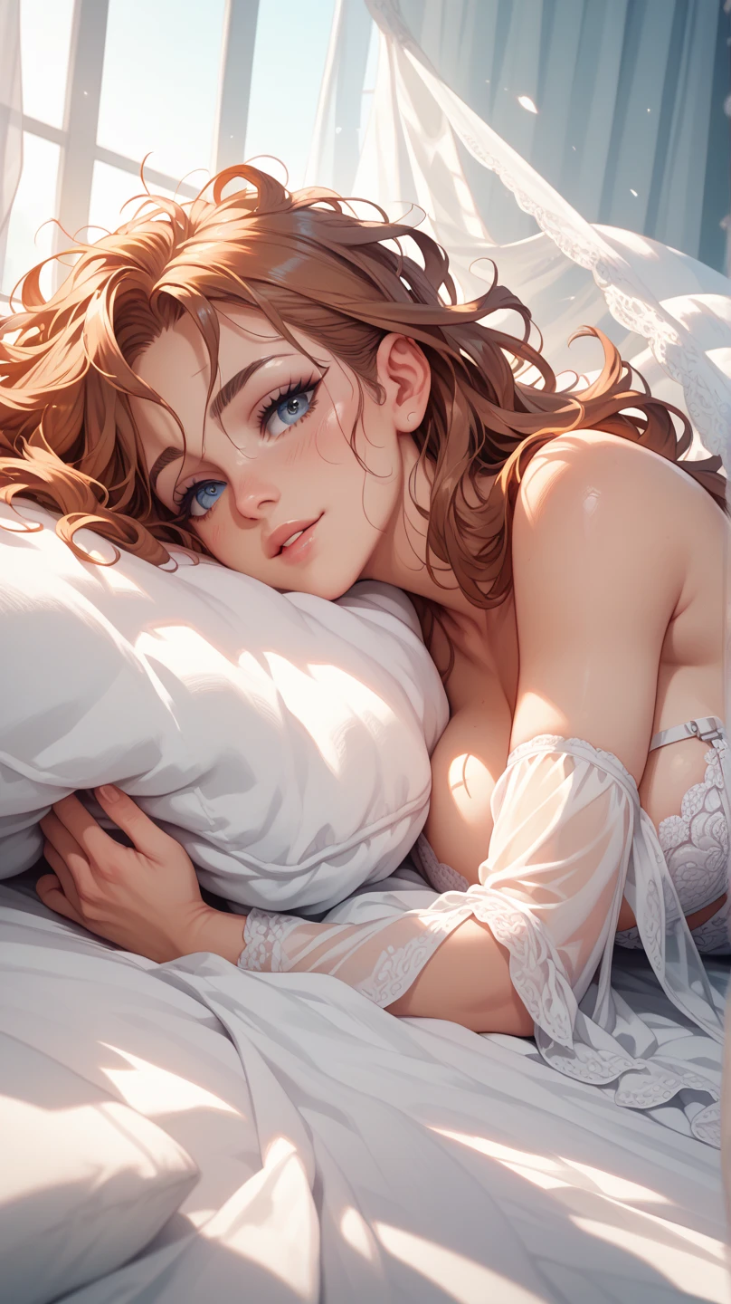(safe for work)(full body picture, head to toe)(a woman in a sheer white dress looks surprised,startled,surprised,wondering,in awe,amazed,intrigued,curious,bewildered) (as an otter cuddles up,snuggles up,nuzzles into,settle down,rest,tucks itself,snuggles into,cuddle in) (between her breasts,against her chest,between her chest,close to her heart,close to her body,inside her arms) and goes to sleep. (material: oil painting,acrylic painting,canvas paint,watercolor painting) (additional details: beautiful garden,flower petals,floating petals,sunshine shining,sunlight filtering,glowing light,dappled light,soft breeze,peaceful) ((best quality,4k,8k,highres,masterpiece:1.2),ultra-detailed,(realistic,photorealistic,photo-realistic:1.37),vivid colors,HDR,sharp focus) (art style: realism,impressionism,romanticism) (color palette: pastel colors,soft hues,warm tones) (light: soft lighting,warm lighting,natural lighting)