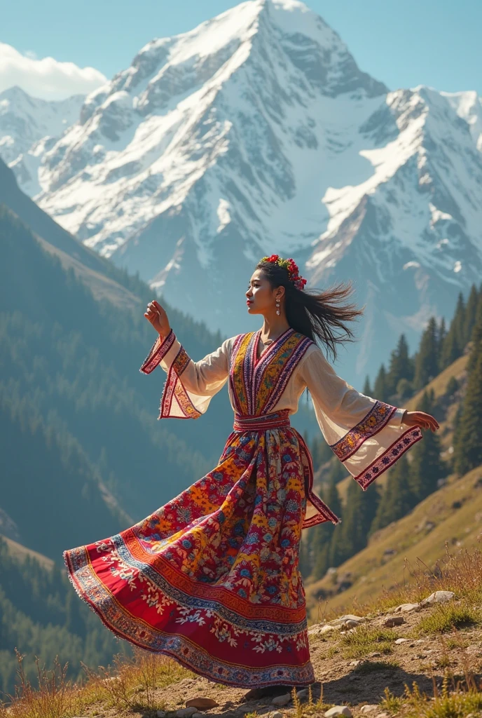 girl with pashmina hijab, dress open to the arms, long skirt open to the thighs