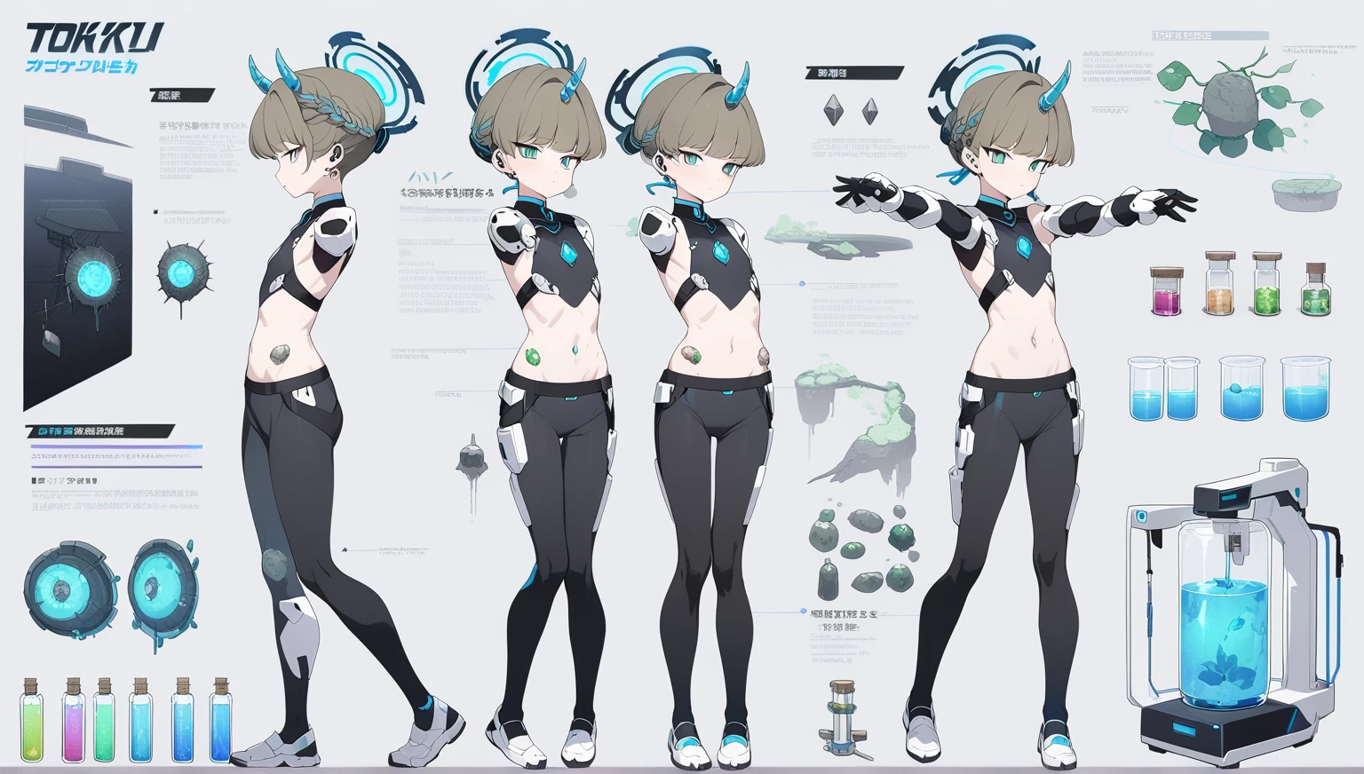 8K quality,(super masterpiece:1.3),Highest quality,Detailed Images,1 female,symmetrical beauty,10th Generation,Medium build,Mr.々Sketch,multiple views,(smile,smile),(Silver Hair,Long Hair,Big ribbon on the back of the head),(Thick eyebrows,Thick eyebrows),(Droopy eyes,Green Eyes,Green Eyes,Bright Eyes),(Large Breasts,F cupの胸),Tan Skin,(School Swimsuit),(Draw the whole body,Draw left direction,Draw right direction,Draw a back view),(Face directly towards the camera,Looking directly at the viewer,looking at the camera,The body faces the viewer,The body is facing the direction of the camera,Face looking straight into the camera).