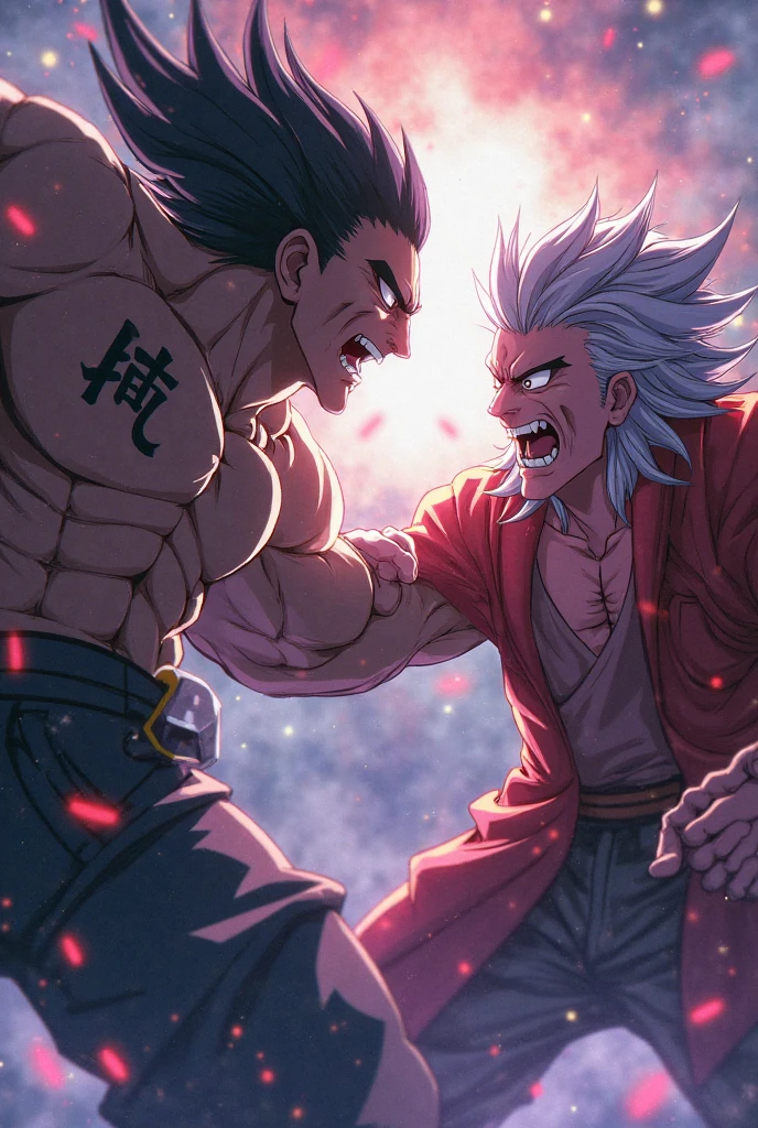 BAN NANATSU NO TAIZAI bloodied with a fist pierces Adam's chest shuumatsu no valkyrie