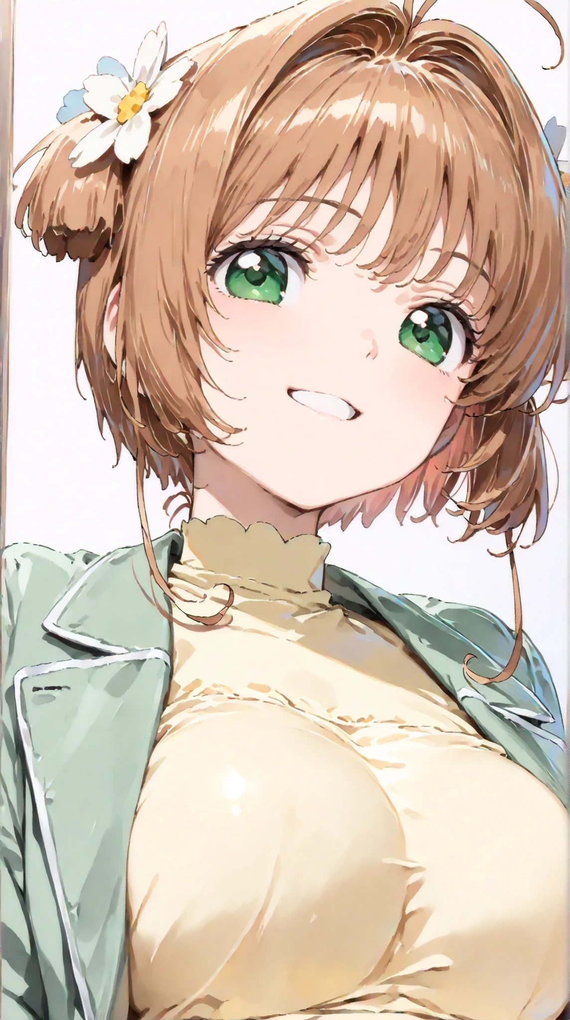 (masterpiece:1.4), high quality, high definition, sharp focus, detailed clothes, detailed body, detailed face, anime, best quality, 4k, 8k, absurd resolution, intricate detail, detailed hands, (detailed eyes:1.3), animation, illustration, highly detailed, highres, extremely detailed, <lora:hyperdenoiser_v090:0.6>, <lora:hyperrefiner_v090:0.6>, <lora:add_detail:0.3>, seductive smile, dress, (parted bangs:1.6), <lora:ETO_OC:0.2> ETO-OC, <lora:ETO_OCC006:0.7>, ETO_OCC, (curly hair:1.3), (long hair:1.1), black hair, thick eyebrows, pale skin, curvy, (plump:1.2), fat, 1girl, (hazel eyes:1.3), smiling, looking at viewer, mature female, open mouth, BREAK <lora:dandelion_seed_v2:0.5> (dandelion seeds floating:1.6), blow, (holding dandelion:1.4), (grabbing dandelion:1.4), sky, (Establishing shot), (dandelion:1.6)