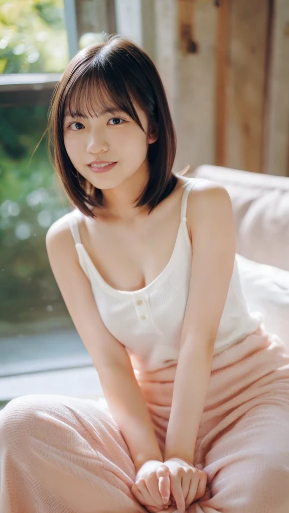 ((NSFW:1.7,real)),((1 girl:Japanese :18-year-old;white shirt)),
BREAK is:BREAK is, {{ (short bob hair:(black)}},
BREAK is:breakビューアの表示,(A sloppy smile:show teeth),
BREAK is:BREAK is, ( It's open your legs,Main crotch,((It's open)))),(small breasts:show your chest:nipple leakage:break