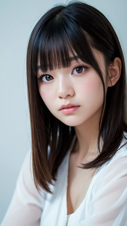 8K、cute、Adult Girl、detailed、Braid your hair in an intricate way、Looking into the camera、((SFW: 1.4)),((detailedな顔, Professional photography)), pajamas