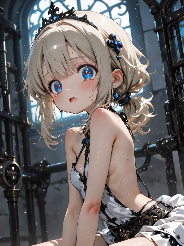 若いShinyShiny白いShiny肌、Platinum blonde hair with dazzling highlights、Shiny明るい髪,Smooth Hair、Shiny beautiful bangs、Shiny, Transparent and attractive、so beautiful, Nice and cute 、(cowgirl:1.3),(High resolution、Very detailedな写真、Professional Lighting、(Please spread your legs wide and show me your vagina..:1.3)、(Belly button exposed:1.3),(Milking:1.3),(Take a photo in cowgirl position:1.5),(masterpiece, highest quality:1.2), alone, girl,  sexy ,  (Browsing Caution:1.5),{{{masterpiece}}}, {{{highest quality}}}, {{Very detailed}}, {Fully open vagina supermodel:1.5}, {{Very delicate and beautiful}}, ,(High two-side up hairstyle:1.5),  8-year-old, very cute ,(((Child&#39;s body&Pussy:1.)), Flat Chest, Small hips, Maid, Black Skirt,  (White knee-high socks:1.3), (((hentaimazoshisuplay:1.3))), ((Spread your legs wide to the left and right and ride in cowgirl position:1.5)), ((being pushed back:1.5)), (Place your arms behind your back:1.2),, Tilt your head, orgasm,  In the heat, Open your mouth, Drooling,penis, virgin, penis, Pussy juice, (((From below))),, (((Upper Body))), (Acme Face:1.2), animation,  indoor,  On the bed, Bedroom,(Forced orgasm),(Perfect Fingers:1.2),(whole body:1.2),((cowgirlstylesex:1.4)),(Prostitute SexＰＯＶ:1.2),(Body Facing the Viewer:1.5),(Photograph your model from the front:1.2),(Perfect Vagina:1.2),(Thin suspenders:1.2),(garter belt:1.3),(シルクKnee socks),Drooling,(A large amount of incontinence orgasm juice gushing out:1.2),(Error-free Browsing Caution images:1.8),(Cute Vagina:1.2),(virgin:1.3),(Loli face:1.2),(Completely hairless crotch and vagina:1.3),(10 years old:1.2),(short hair),(細くて丸みのあるgirlの身体:1.3),(SEED value that does not cause errors:1.3),((:1.3)),(Beautiful Vagina:1.2),(Photograph your model from the front:1.2),(Frilled Skirt:1.3),(A large amount of incontinence orgasm juice gushing out:1.3),(売春婦のgirlのセックスＰＯＶ:1.3),(Obscene tattoo on crotch:1.2),(Forced orgasm),((be subjected to indecent abuse:1.2)),(Beautiful:1.2),(Semi-rear stick:1.2),(Bright lighting:1.2),(売春婦のgirlのセックスＰＯＶ:1.3),(Small breasts:1.3),(Clothed sexＰＯＶ:1.3),(Double Hand is completely restrained by chains, Double hand completely restrained with rope and ribbon:1.5),(Upper Bodyは鎖とロープで完全拘束状態:1.3)(Vagina Appreciation Model:1.3),(A hentai girl spreading her legs wide open to show off her vagina:1.6),(Cute boobs:1.2),(Knee socks:1.3),(Ahegao:1.2),(Pink hair:1.8),(remote-vibrating-egg:1.2)(｛　Cure Melody SUITE PRECURE:1.3　｝)