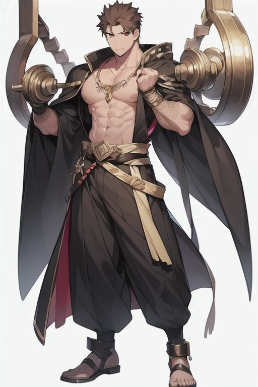 Highly detailed, High Quality, Masterpiece, beautiful, 1boy, ExtraArms, extra arms, <lora:ExtraArms:1.0>, gigachad, <lora:Char_Sigmas_GigaChad:1>