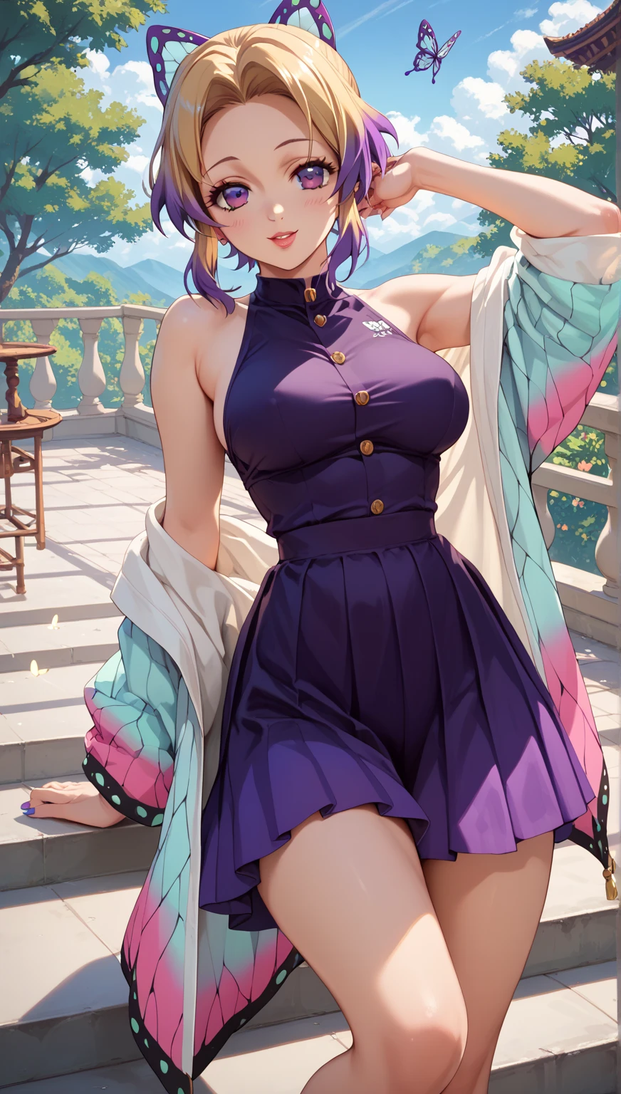 best quality, masterpiece, highres, solo, {march_7th_starrail:0.90}, bare_shoulders, bead_bracelet, beads, china_dress, chinese_clothes, dress, jewelry, looking_at_viewer, sleeveless, sleeveless_dress, bracelet, smile, medium_breasts, thighs, cowboy_shot, :d, open_mouth