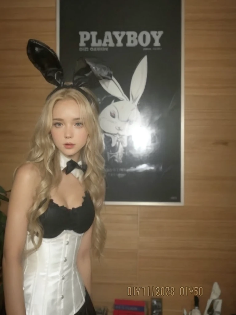 (8K high quality), (milky white skin), (long blonde hair), ((bright blue eyes)), ((Photo taken from the front)), (Beautiful face with double eyelids), (realism: 1.4), ((Wearing dominatrix suit, showing cleavage, showing collarbones, showing arms, thighs, butt cheeks)), ((making eye contact with the audience)), (skin imperfections), (body hair), (torn black bikini), (whips), (shiny spikes), ((slender body)), ((cameltoe))