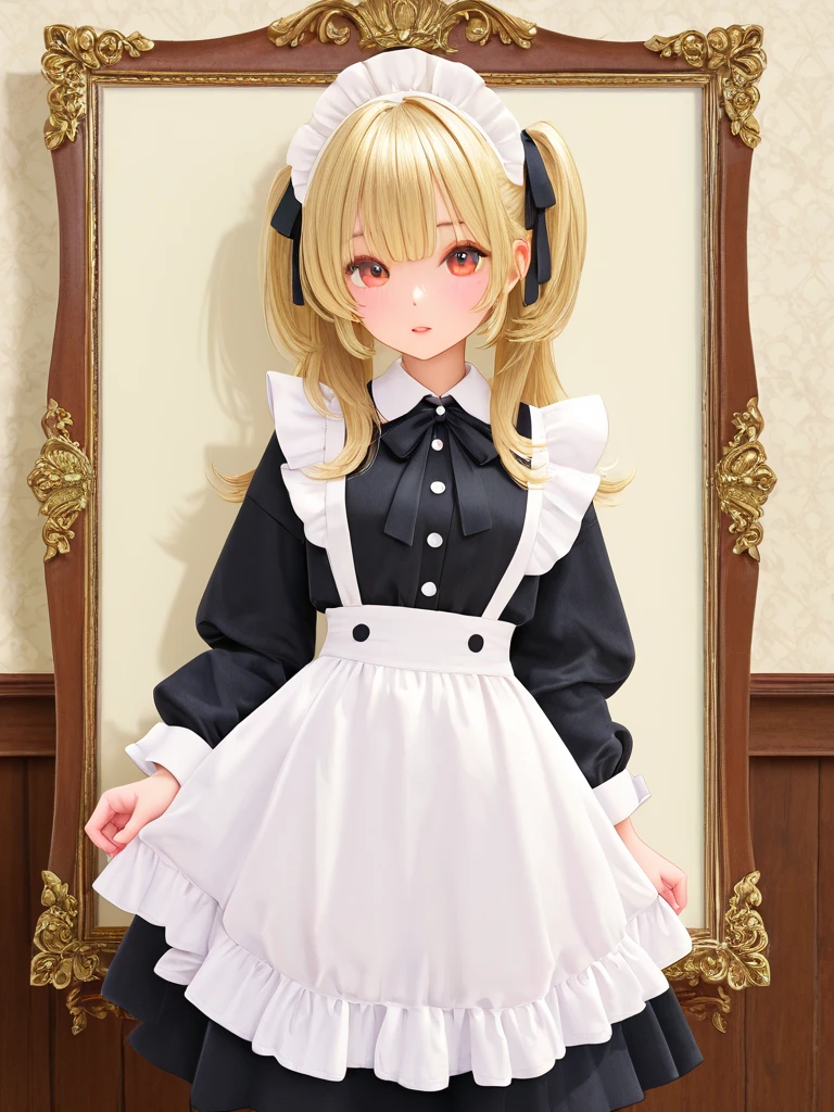 female、16age、Gothic Fashion、Blonde、Twin tails、