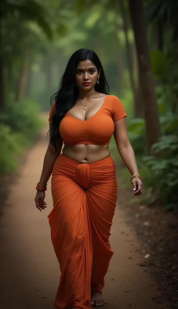 3girls, realistic photograph of three young rustic Tamil village belle dressed in an ((unhooked blouse and Indian skirt)) standing inside a farm in rural India,  curvy and toned body, tall, big , hourglass figure, big ass, seductive, detailed cute face, full lips, seductive, studio lighting , hyper realistic, fit body, tight blouse, slim, hot navel,,(big booty)  Plus size bbw big ,grass, (wide booty)insanely inflated hips,Thick body ,fat body , curve shap body, widest hips , thick hips ,widest breast,  thick breast