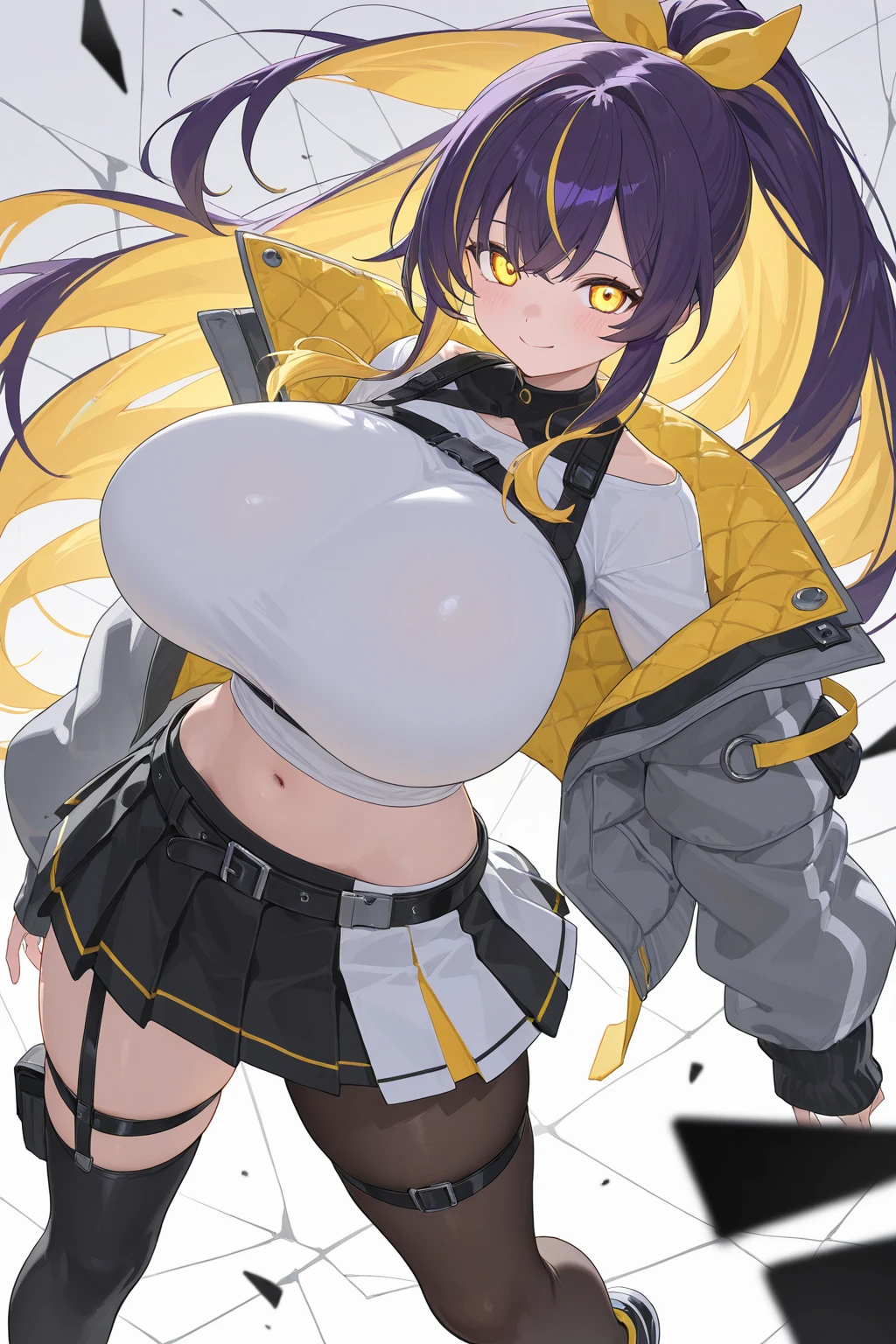 One Girl,{Knee-high socks}、(((Wide Hips)))、 (((Thick thighs)))、((Big Ass))、(Big Breasts) Embarrassed look,shortstack、whole body、Sexy pose、Black Magician Girl,Yu-Gi-Oh!,Wizard&#39;s Hat,Magic wand