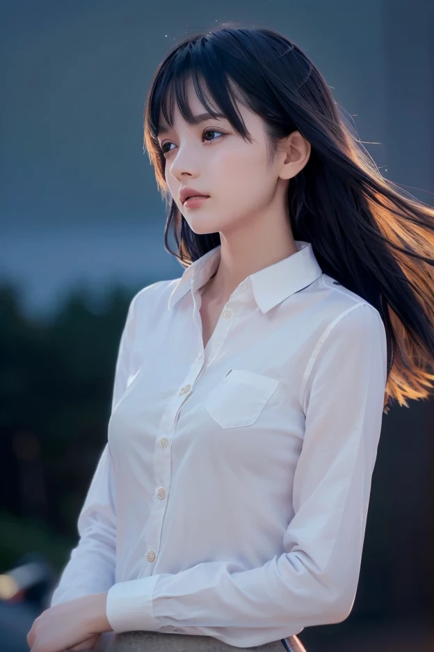 (((Low angle shooting、Looking into the camera:1.22,Leaning forward、Open shirt、No underwear)))、(((8K、Highest quality、masterpiece、Ultra-high resolution)))、(Realistic:1.4)、RAW Photos、(Real skin texture:1.3)、(Film Grain:1.3)、((Are standing、Skirt flutters in strong winds、Under the skirt、Do not bend your legs、Don&#39;Don&#39;don&#39;t bend your knees、Spread your thighs、Beachside、))、One Girl、Beautiful and detailed eyes and face、masterpiece、Highest quality、close、thin、Japanese Uniform、dynamic、barefoot、Mr..々Pause、