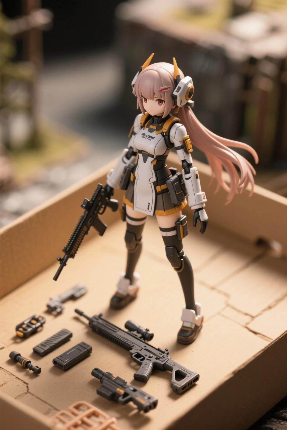 A hyper-realistic、ultra-detailliert、top-quality、hight resolution、Girl with light pink hair and glasses