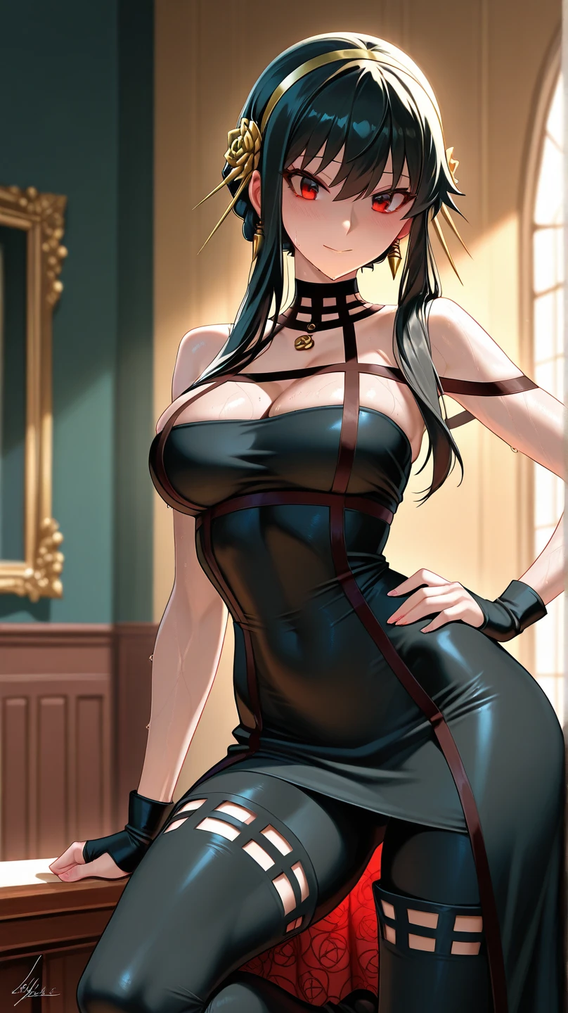 Real Images、rialistic photo、Top image quality、Ultra mini skirt、open legs、I can see my panties、gases、Yol Forger,Yol Forger Spy Family