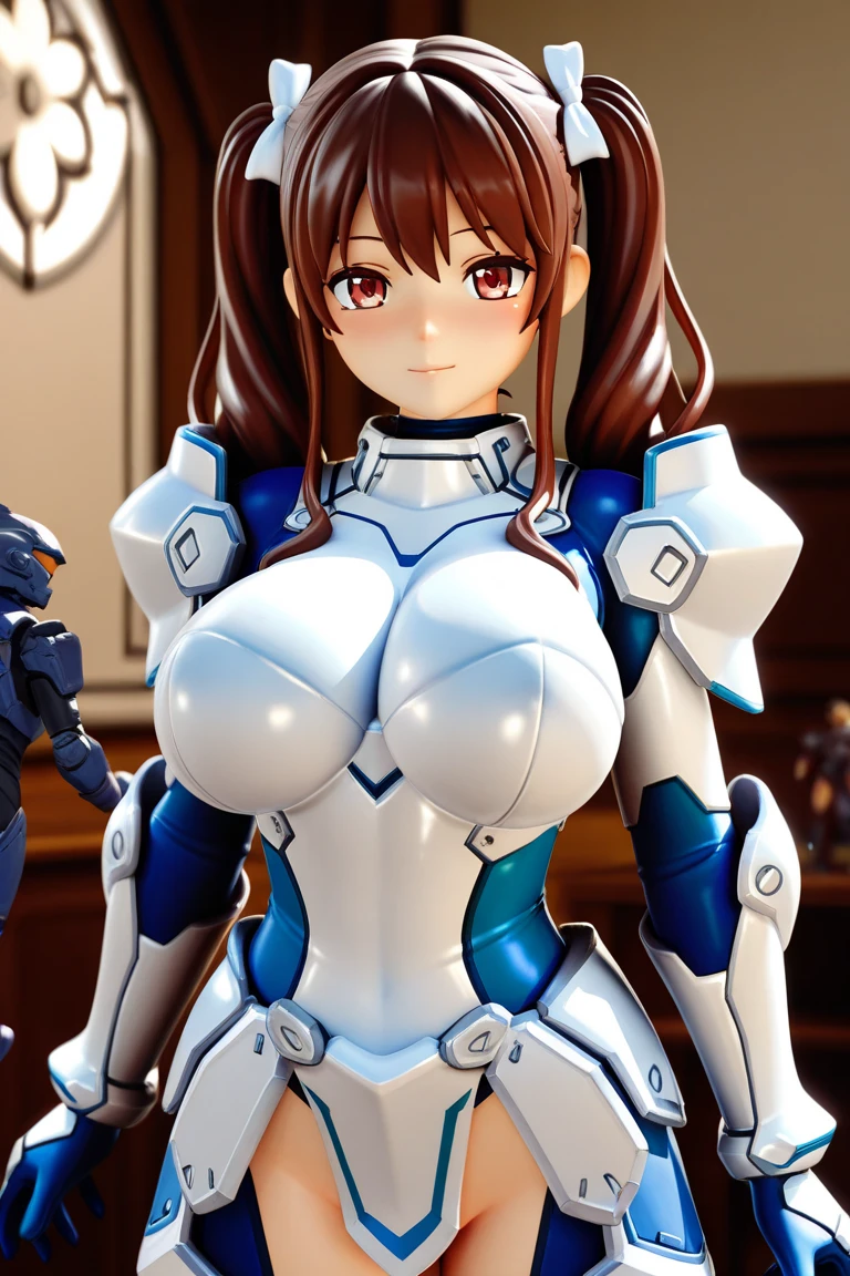 nsfw:1.3、woman wearing a mecha suit、Large Breasts、Show off your breasts、Detailed eyes、Detailed face、high quality、Multiple angles:1.2、Multiple Images、One woman